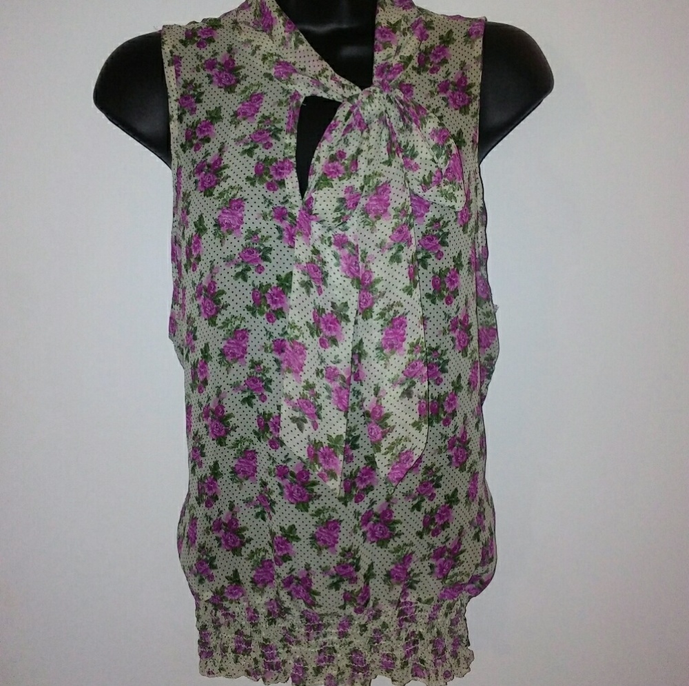 💄Sheer Floral Dress Top.💄